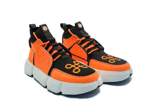 BLOCK SHOE BLACK NEON ORANGE NIGHT EDITION